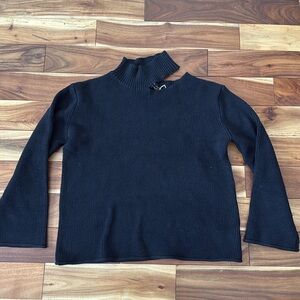 Knit cut out sweater